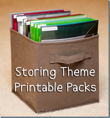 Storing Theme Printables