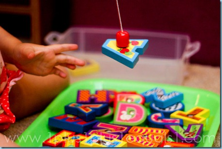 Fishing for letters Fishing for letters