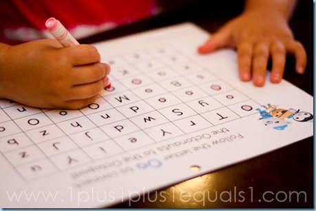 Octonauts Letter Maze