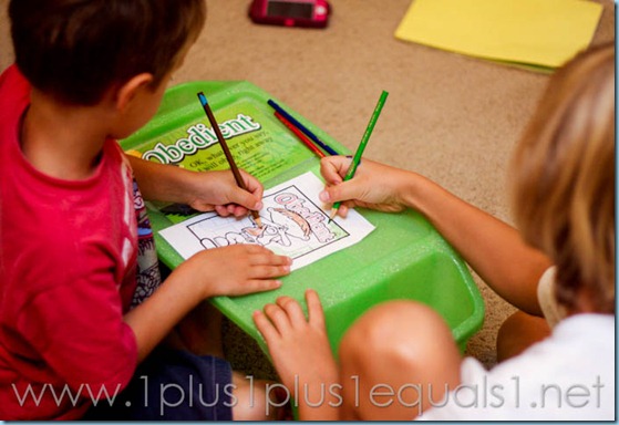 We Choose Virtues Coloring