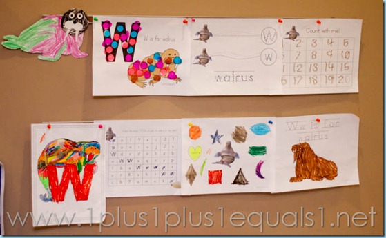 W is for Walrus Homeschool-2479