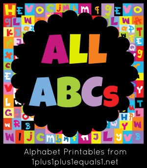 Colored pattern with letters of alphabet Colored pattern with letters of alphabet
