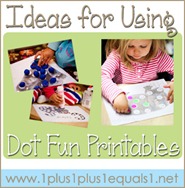 Ideas for Using Dot Fun Printables Ideas for Using Dot Fun Printables