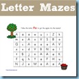 Letter Mazes Letter Mazes