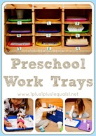 Preschool Work Trays Preschool Work Trays