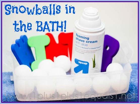 Snowballs in the bath