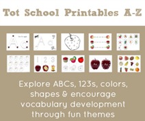 Tot School Printables A to Z Tot School Printables A to Z