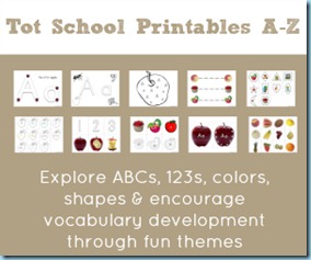 Tot School Printables A to Z Tot School Printables A to Z