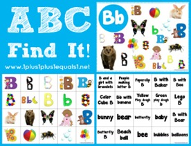 ABC Find It Letter Bb