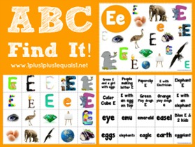 ABC Find It Letter Ee