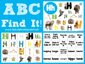 ABC Find It Letter Hh
