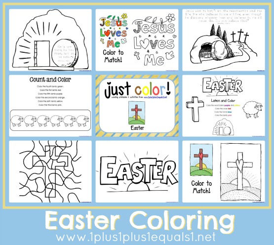 Free Easter Coloring Pages Worksheets Printables Lapbooks Crafts More Homeschool Giveaways