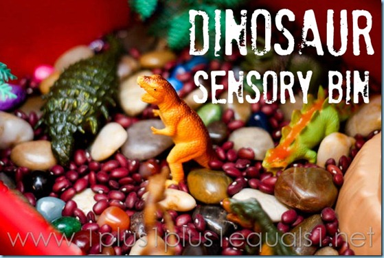 Dinosaur Theme Sensory Bin