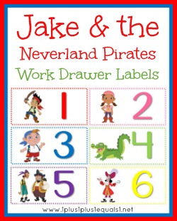 Pirate Work Drawer Labels
