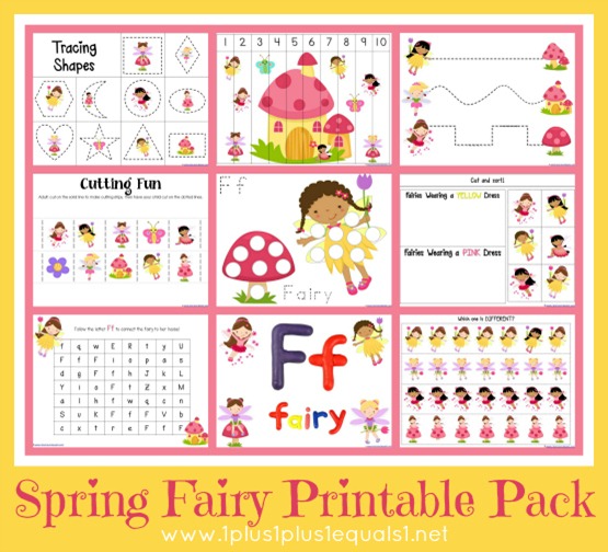Spring Fairies Printable Pack Spring Fairies Printable Pack
