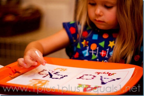 Q Tip Painting ABC Printables 