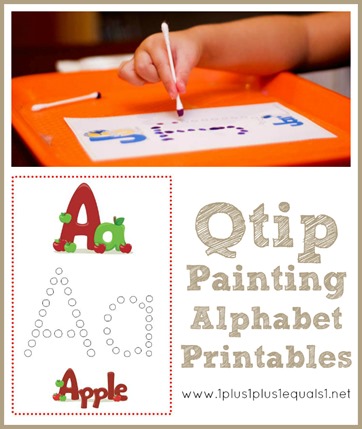 Q Tip Painting Alphabet Printables Q Tip Painting Alphabet Printables