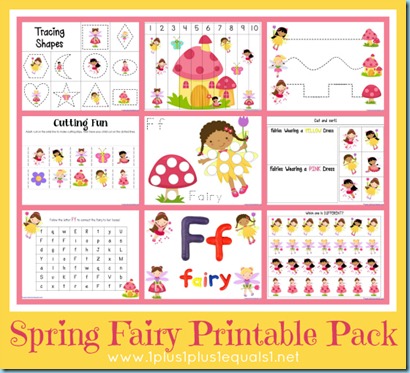 Spring Fairies Printable Pack Spring Fairies Printable Pack