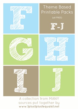Theme Printables F through J