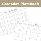 Calendar Notebook Printables
