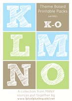Theme Printables K through O