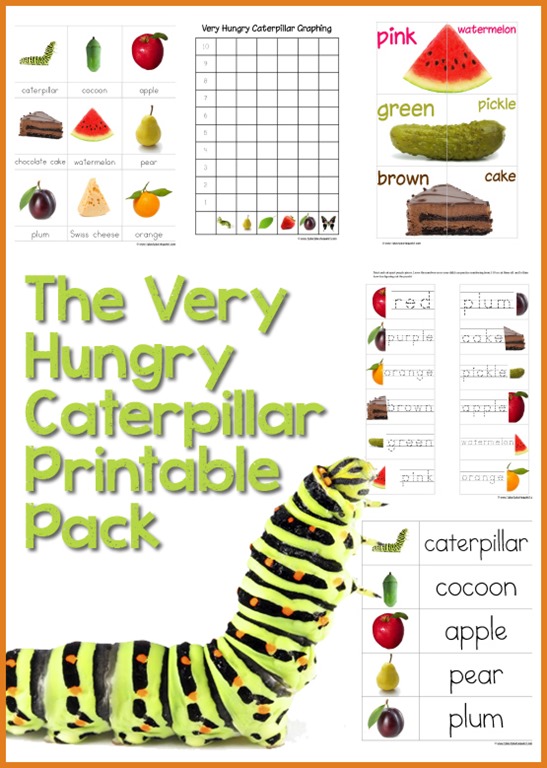 The Very Hungry Caterpillar Printables {free}
