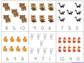 Forest Animals Printable Pack - 1+1+1=1