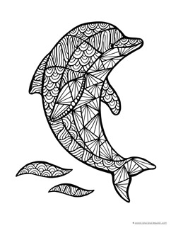 young adult dolphin coloring pages free - photo #22